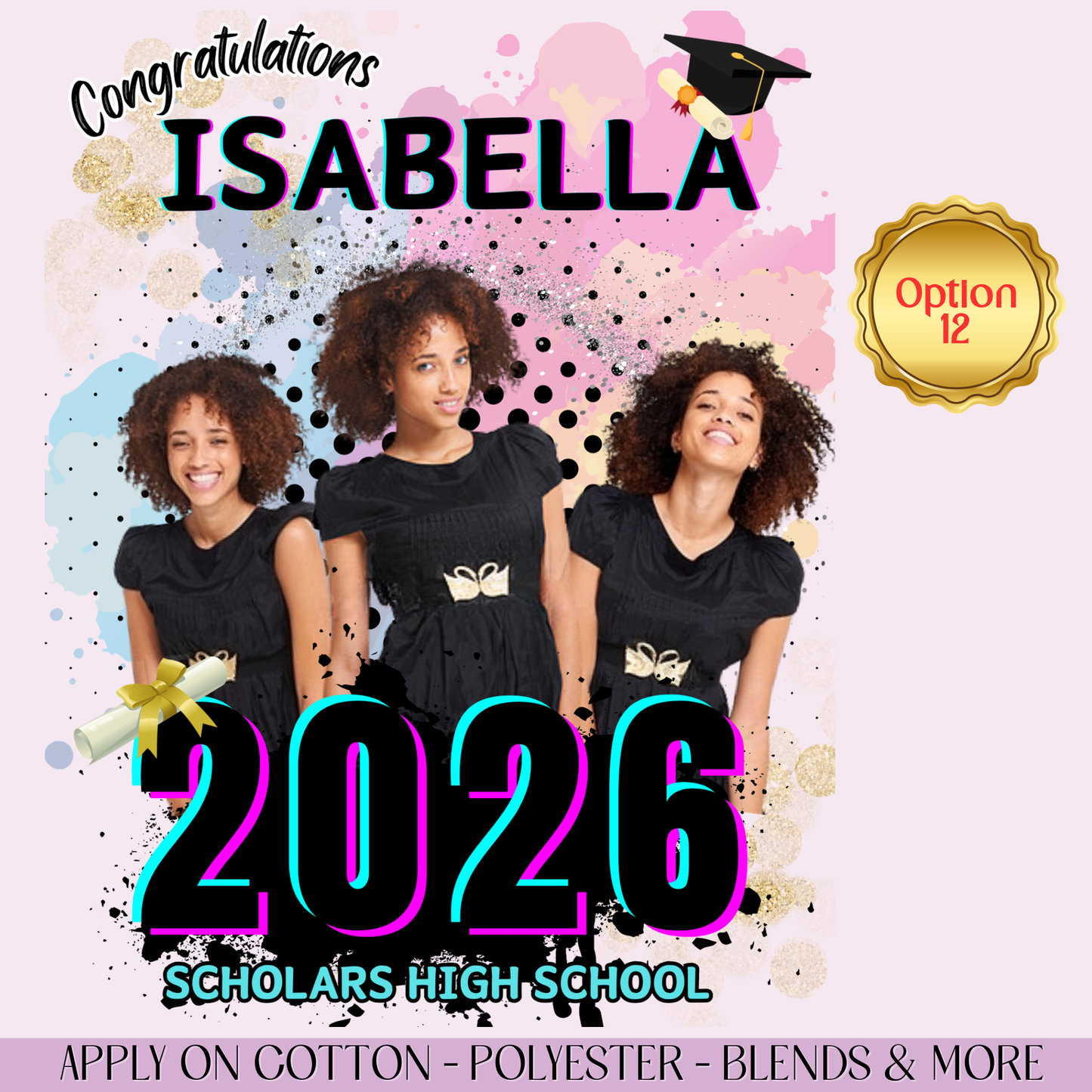 2026 Custom Graduation DTF Transfer