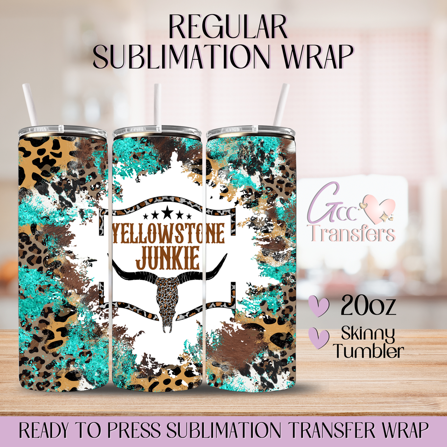 Yellowstone Junkie - 20oz Regular Sublimation Wrap