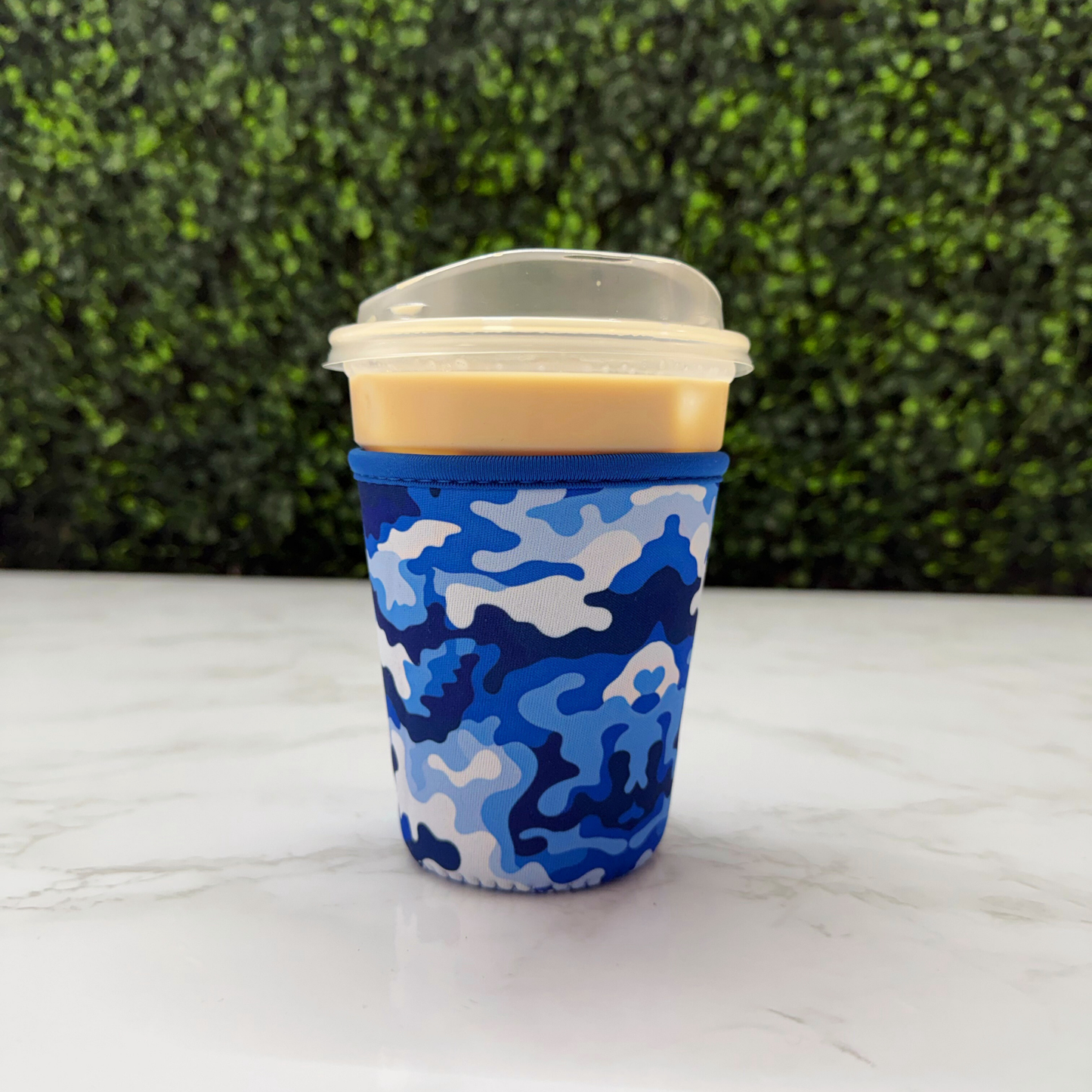 Blue Camo Pattern - Cup Sleeve
