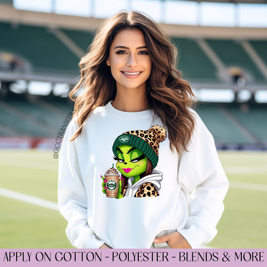 Boujee Girl Jets Football Team - Full Color DTF Transfer