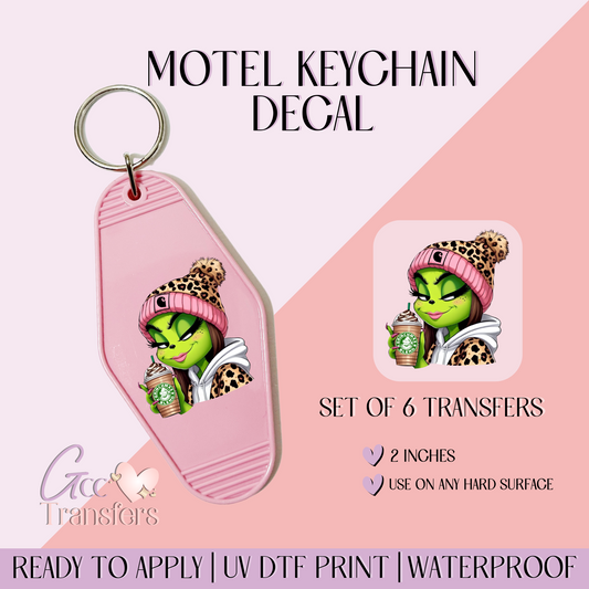 Boujee Girl Coffee - Set of 6 (Motel Keychain UV DTF)
