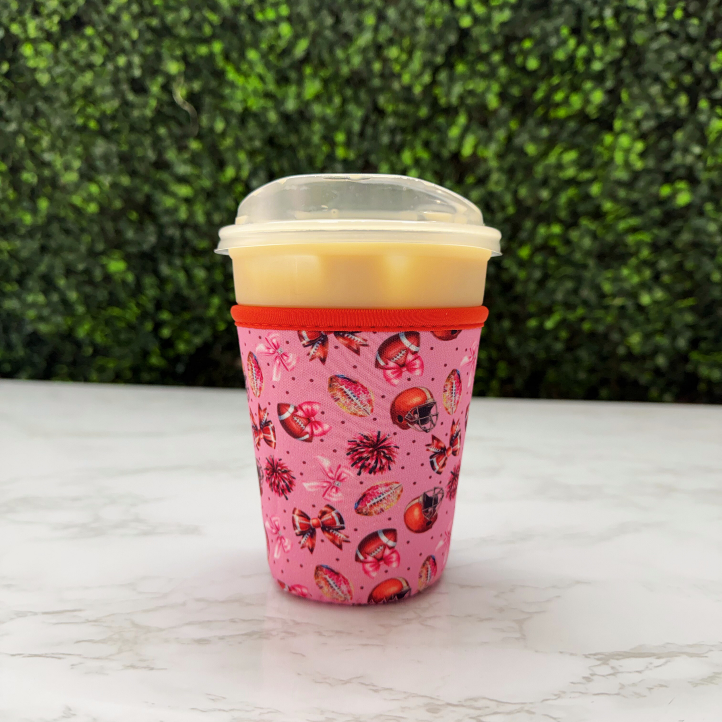 Coquette Football Disco Ball - Cup Sleeve