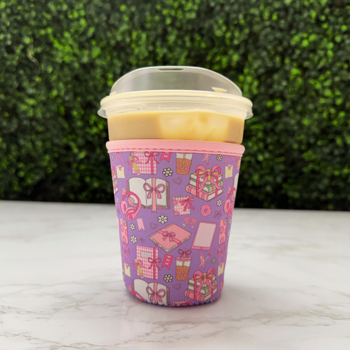 Purple Bookish Girl Stuff - Cup Sleeve
