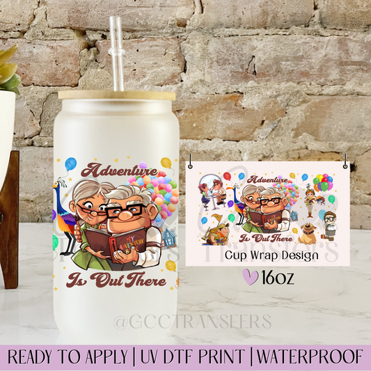 Adventure Awaits Above - 16oz UV DTF WRAP