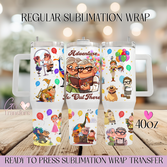 Balloons Adventures Love - 40oz Regular Sublimation Wrap