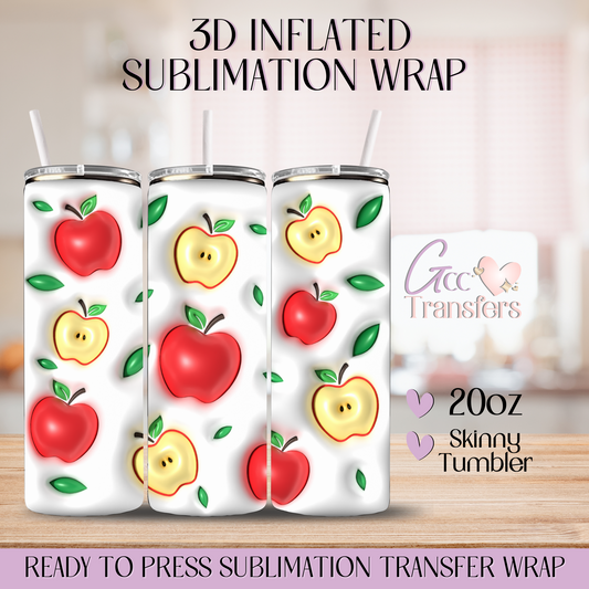 Apple Fruit  - 20oz 3D Inflated Sublimation Wrap