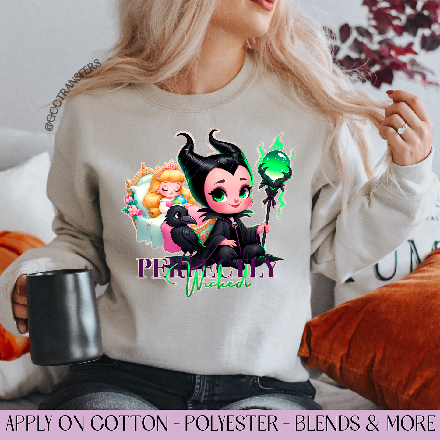 Baby Malicious Perfectly Wicked - Full Color DTF Transfer