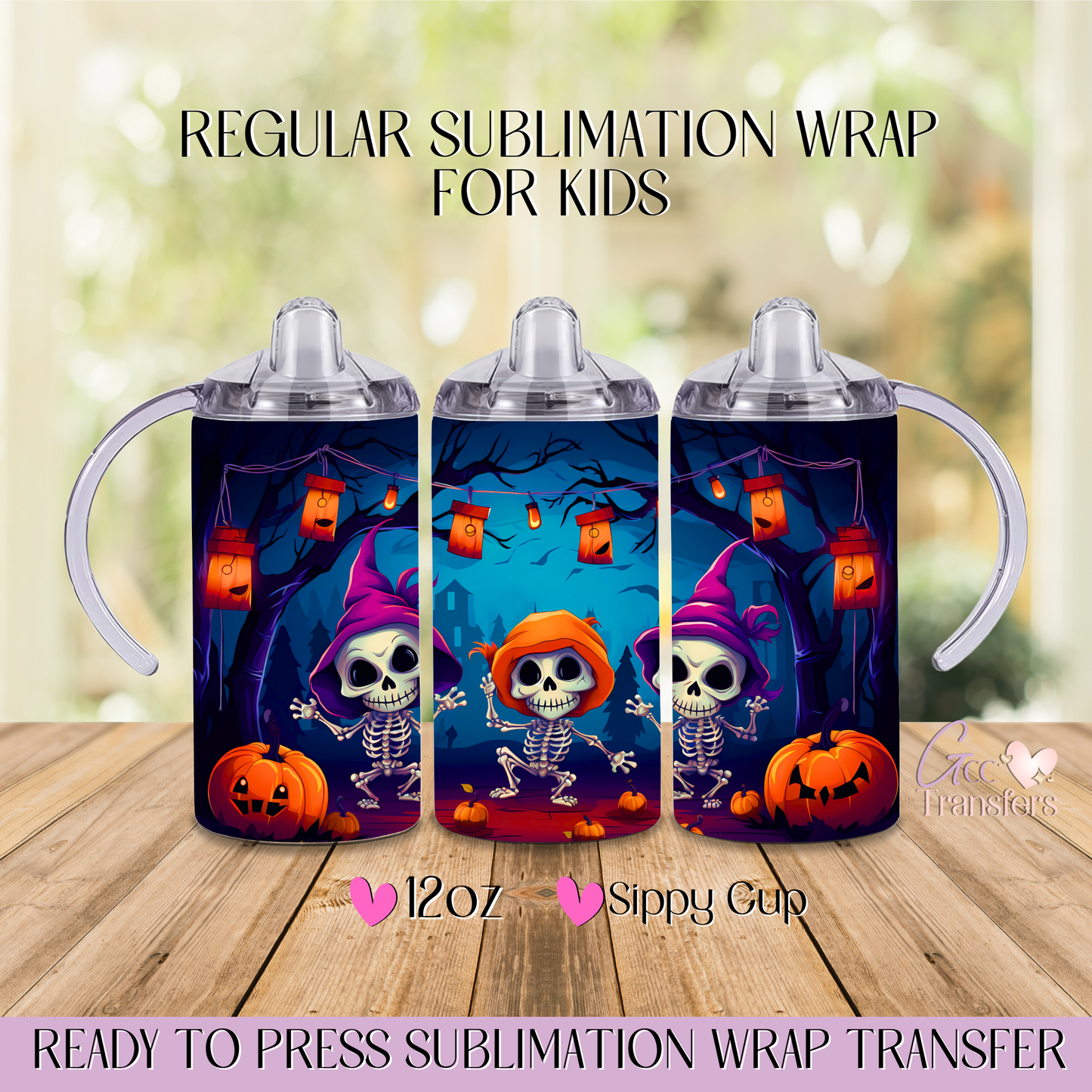 Baby Skeletons Dancing - 12oz Regular Sublimation Wrap