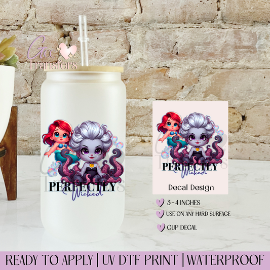 Baby Villains Octopus Purple - Decal UVDTF