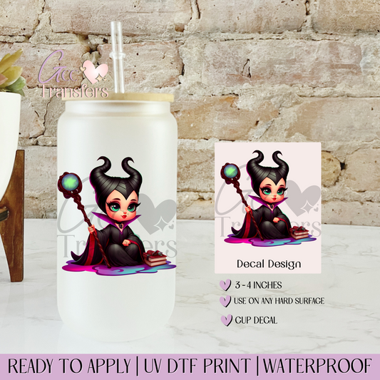 Baby Malicious Villain Books - Decal UVDTF