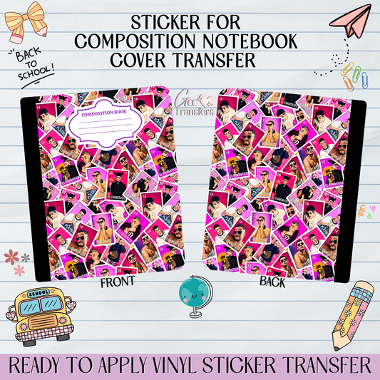 Bad Bunny Loteria - Sticker for Notebook Cover