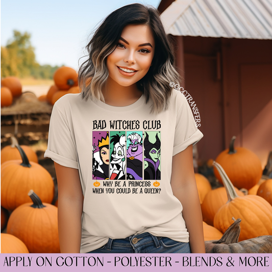 The Baddest Witch on the Block  - Full Color DTF Transfer