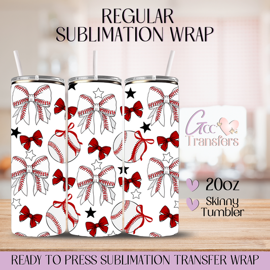 Baseball Mom Coquette - 20oz Regular Sublimation Wrap