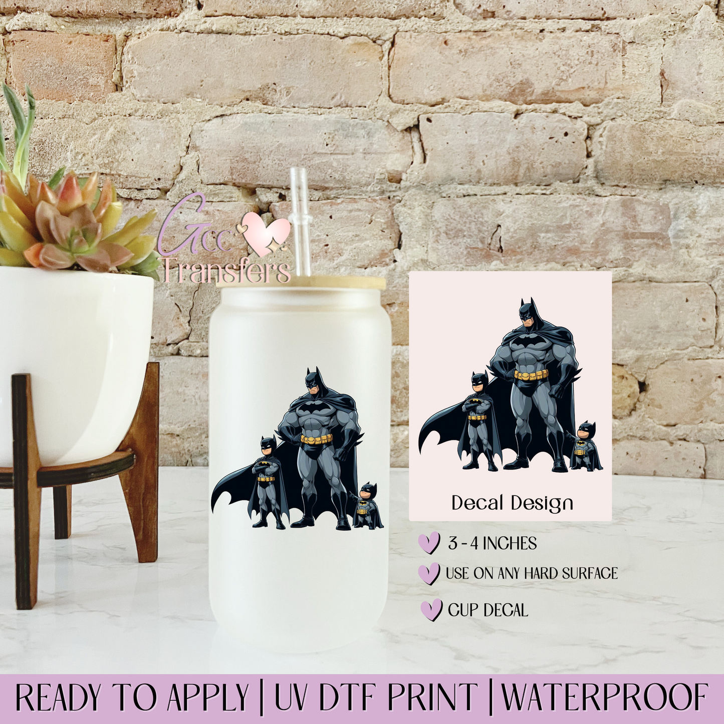 City's Silent Protector Daddy & Sons - Decal UVDTF