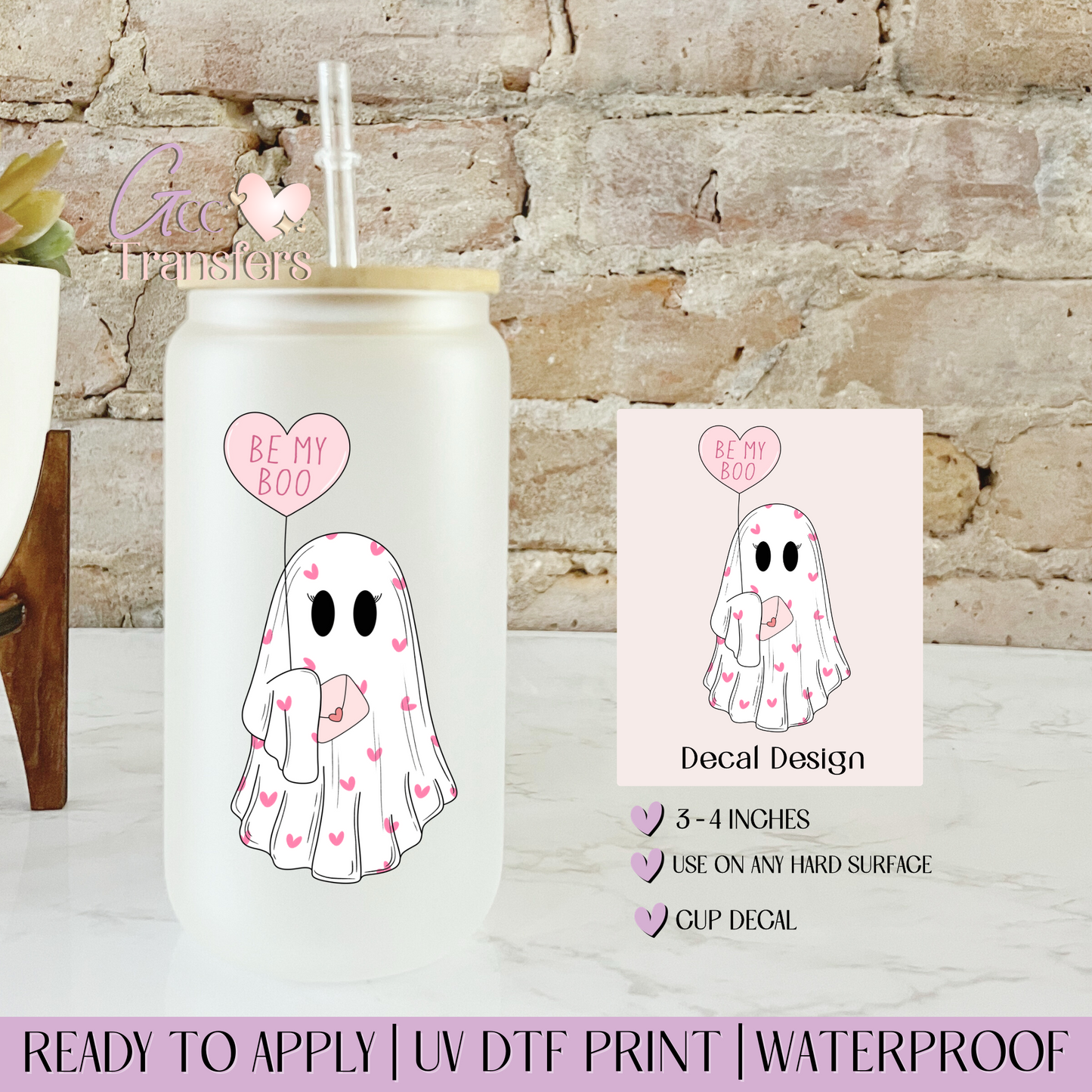 Be My Boo - Decal UVDTF