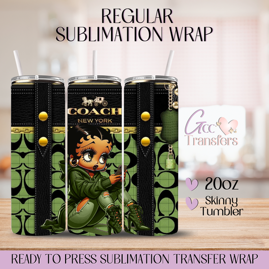 Green Sassy Woman Luxury Purse - 20oz Regular Sublimation Wrap