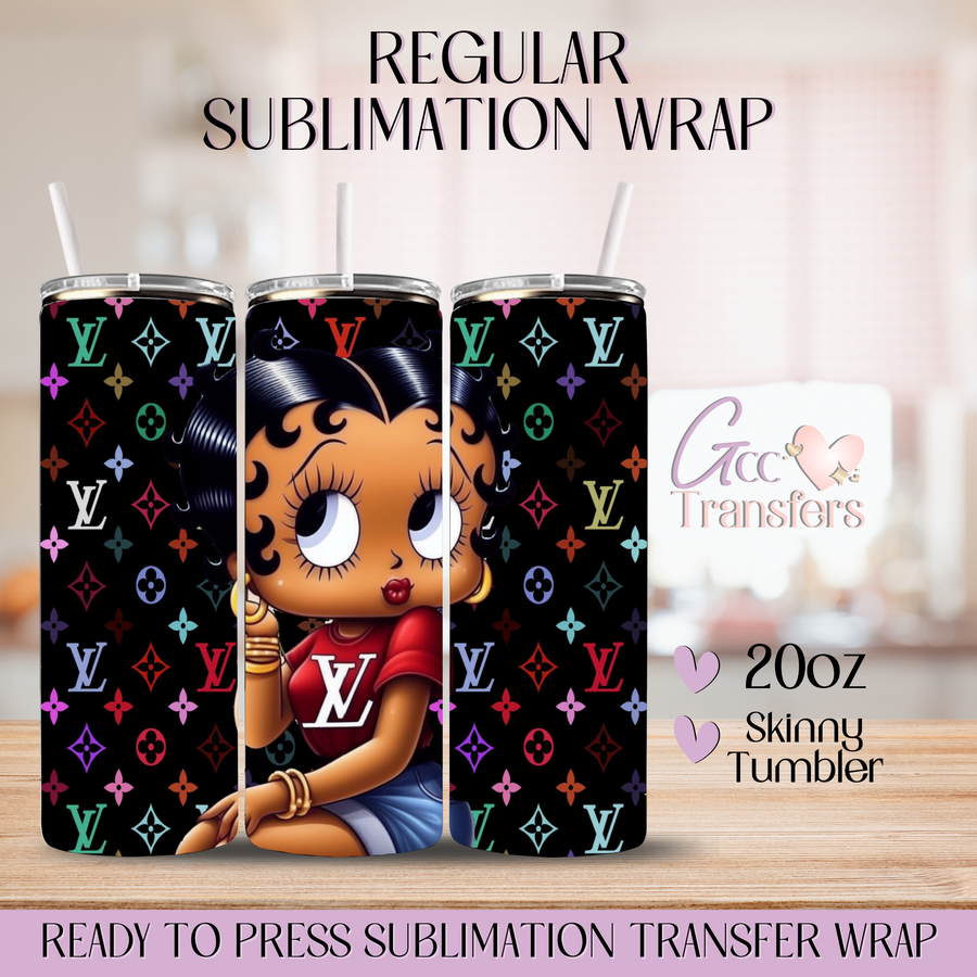 Sassy in Red Luxury - 20oz Regular Sublimation Wrap