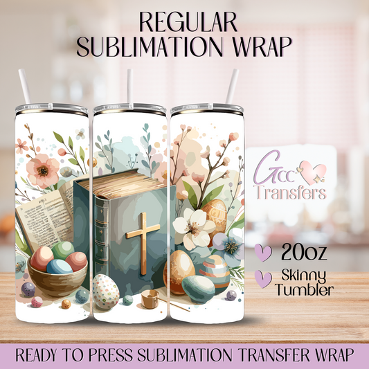 Bible Easter Eggs - 20oz Regular Sublimation Wrap