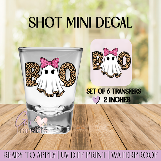 Boo Ghost Leopard - Set of 6 (Shot UV Decals)