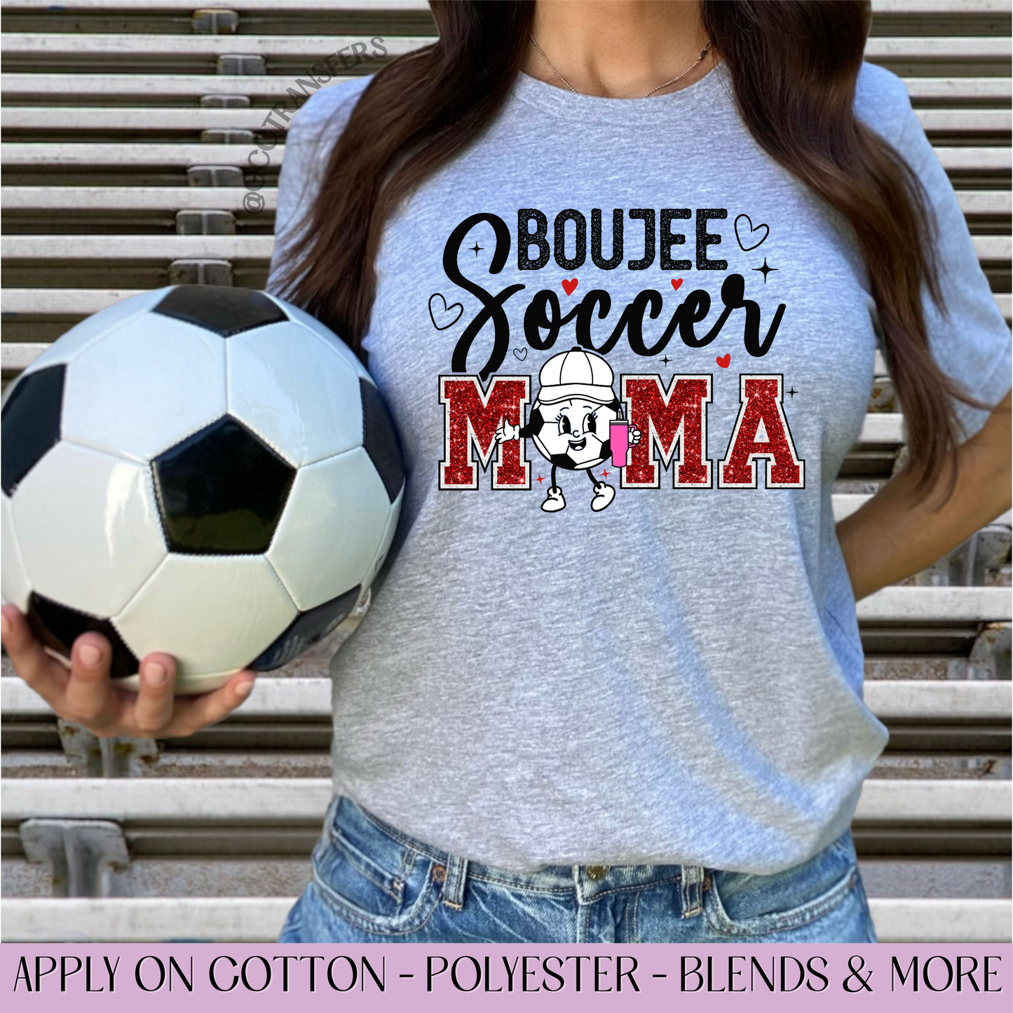 Boujee Soccer Mama - Full Color DTF Transfer