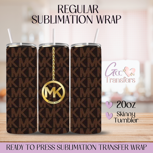 Brown Pattern Purse Elegant - 20oz Regular Sublimation Wrap