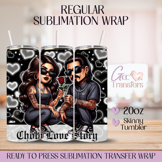Cholo Love Story - 20oz Regular Sublimation Wrap