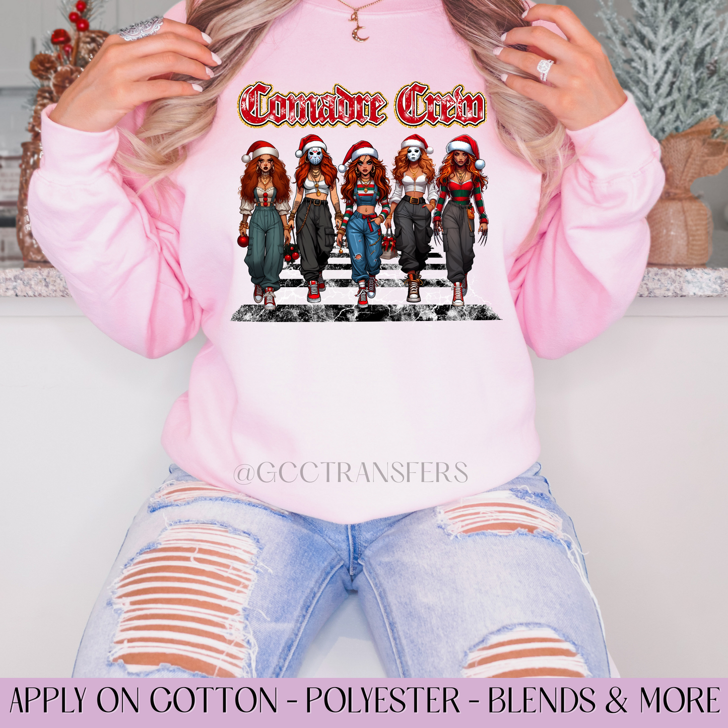 Comadre Crew Christmas - Full Color DTF Transfer