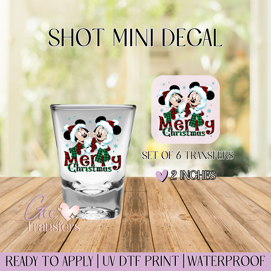Merry Christmas Magical Couple - Set of 6 (Shot UV Decals)