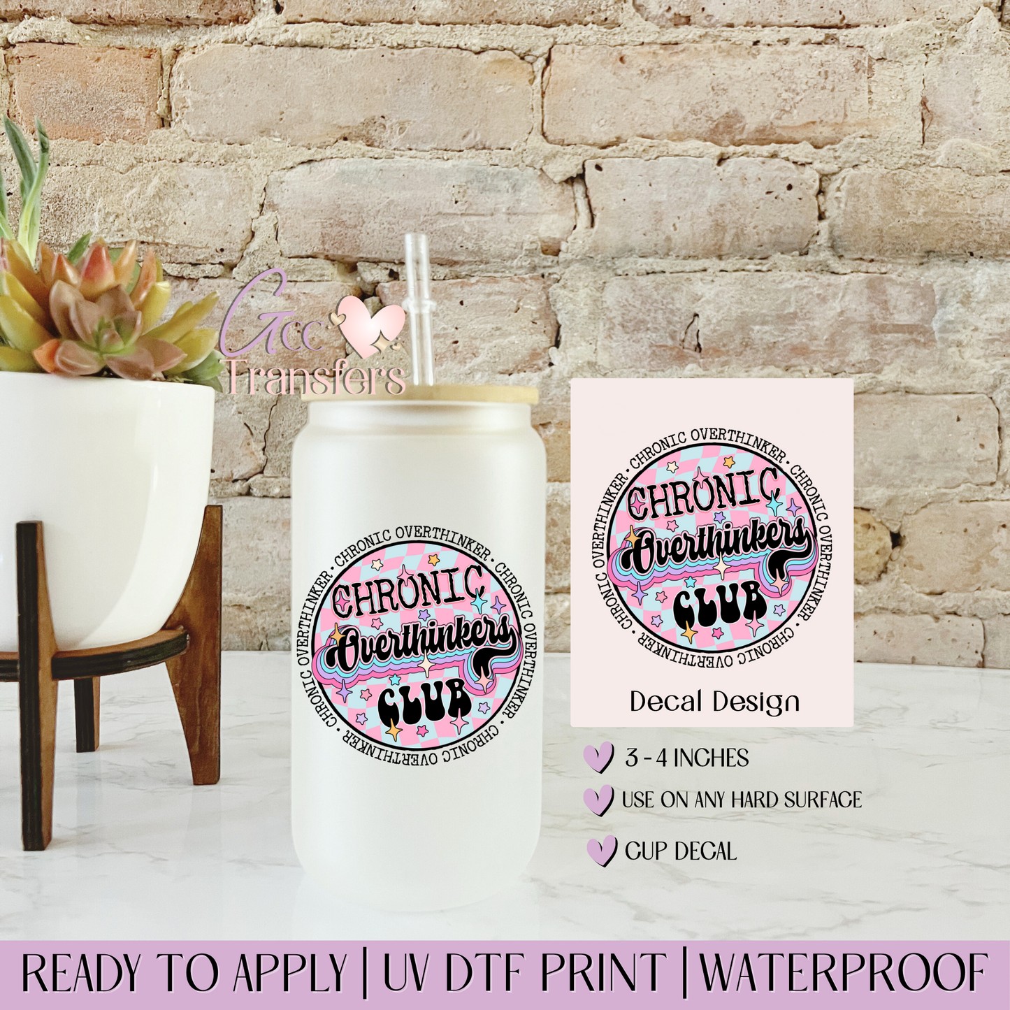 Chronic Overthinkers Club - Decal UVDTF