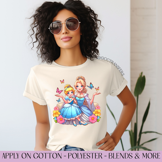 Sleeping Duchess Mama & Daughter - Full Color DTF Transfer