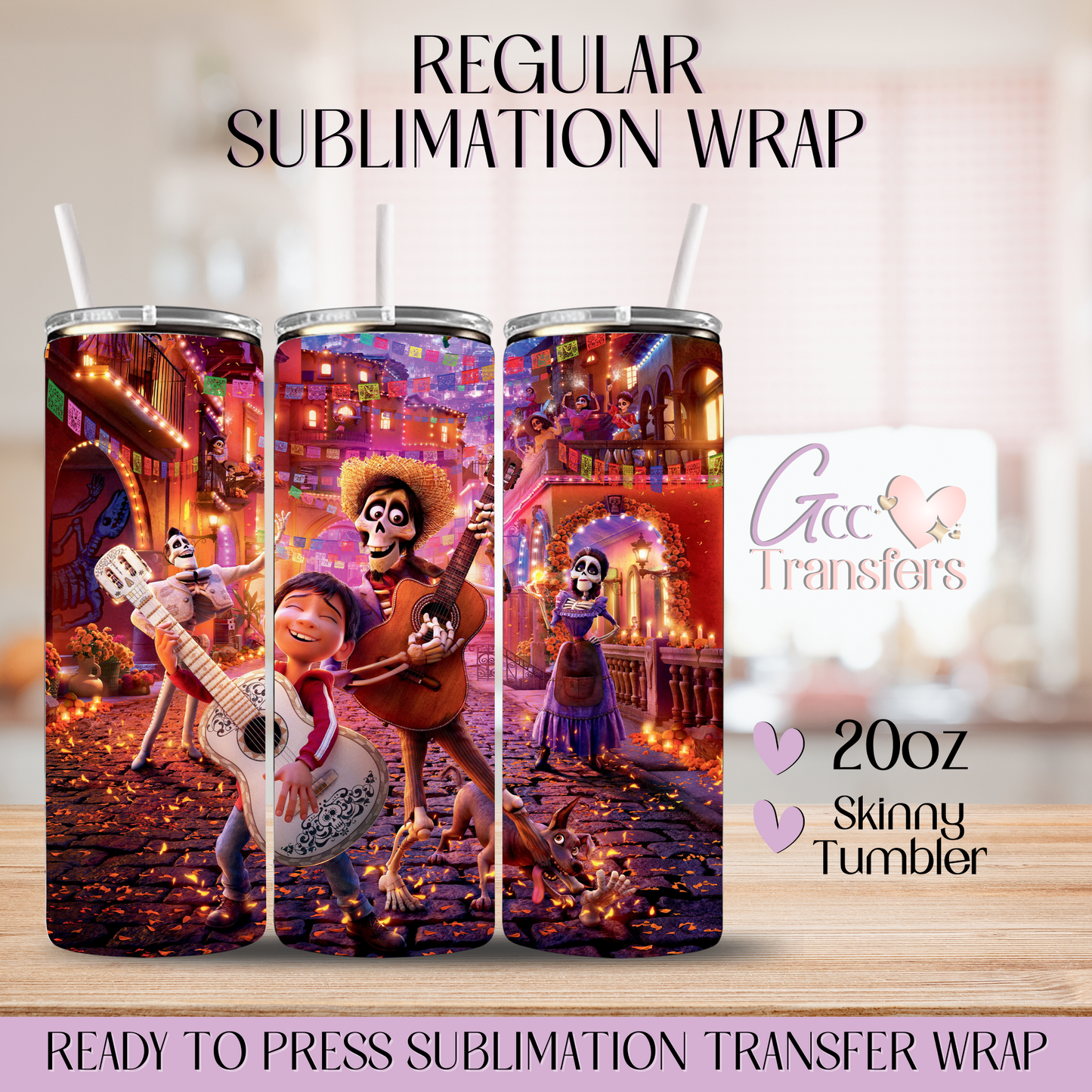 Coco - 20oz Regular Sublimation Wrap
