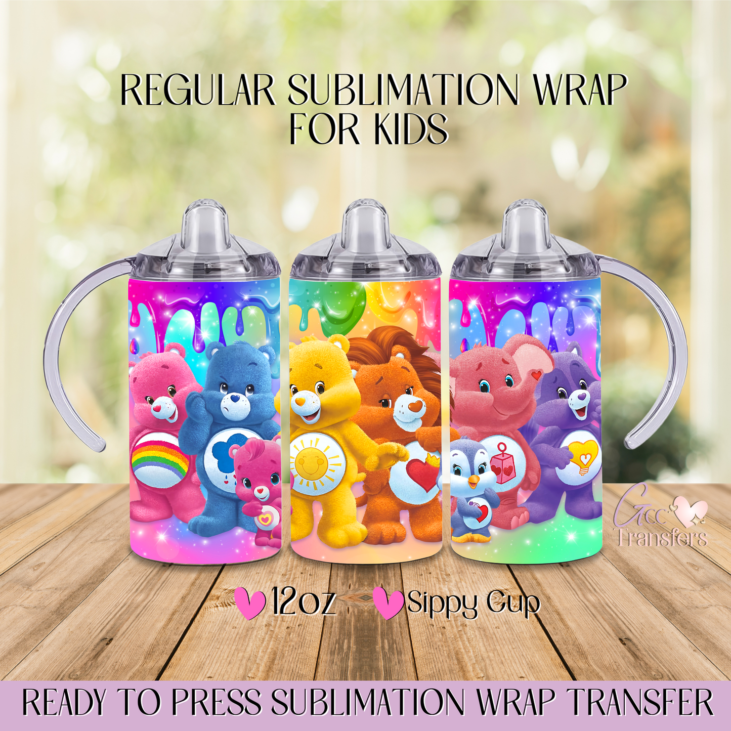 Color Bears - 12oz Regular Sublimation Wrap