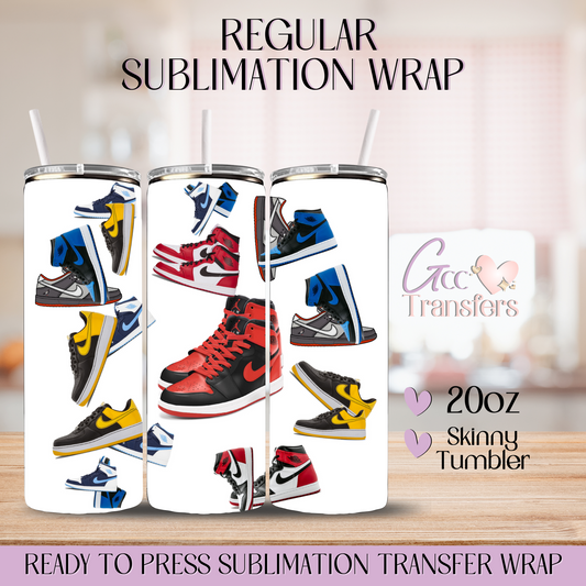 Run Mode On Shoes - 20oz Regular Sublimation Wrap