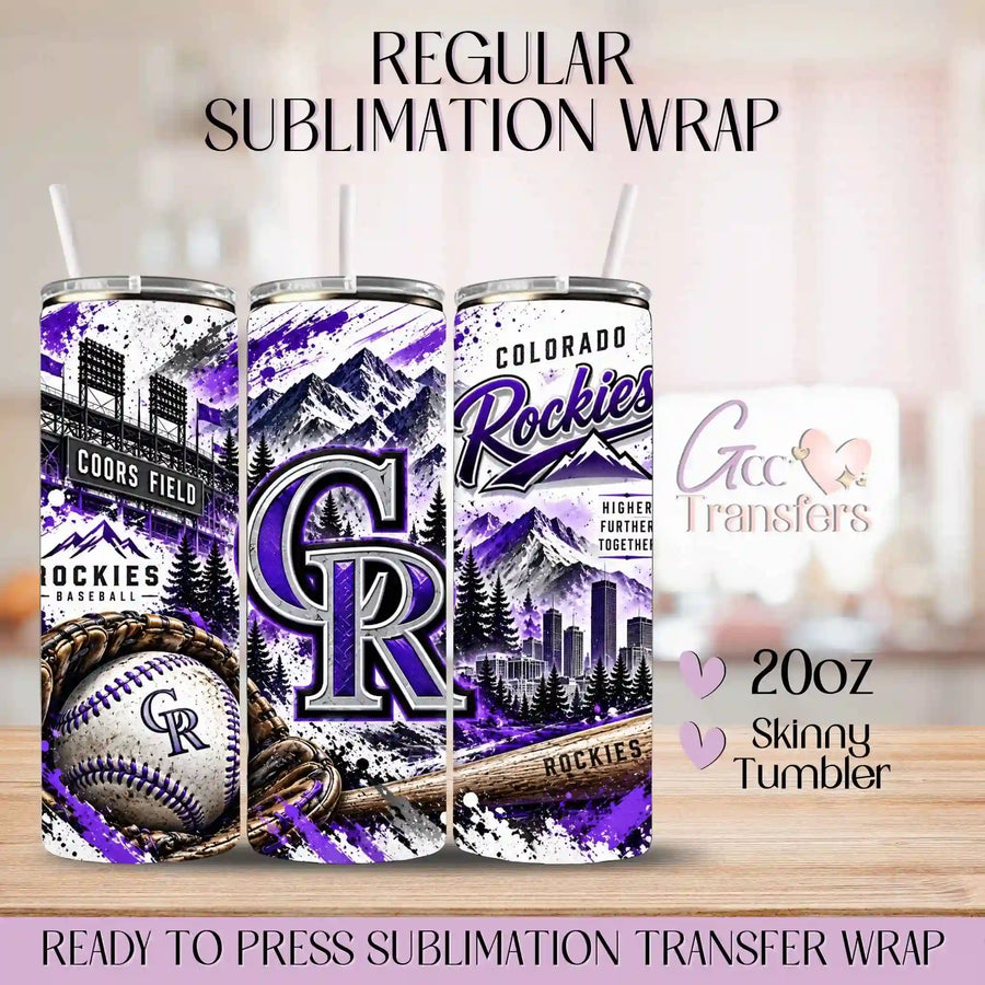 Colorado Baseball Team - 20oz Regular Sublimation Wrap