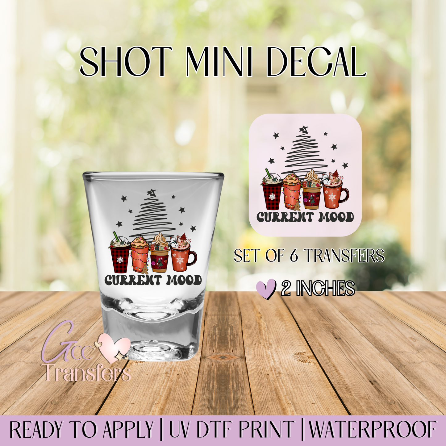 Current Mood - Set of 6 (Shot UV DTF)