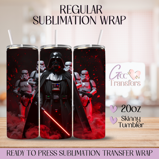 Warrior Space Character - 20oz Regular Sublimation Wrap