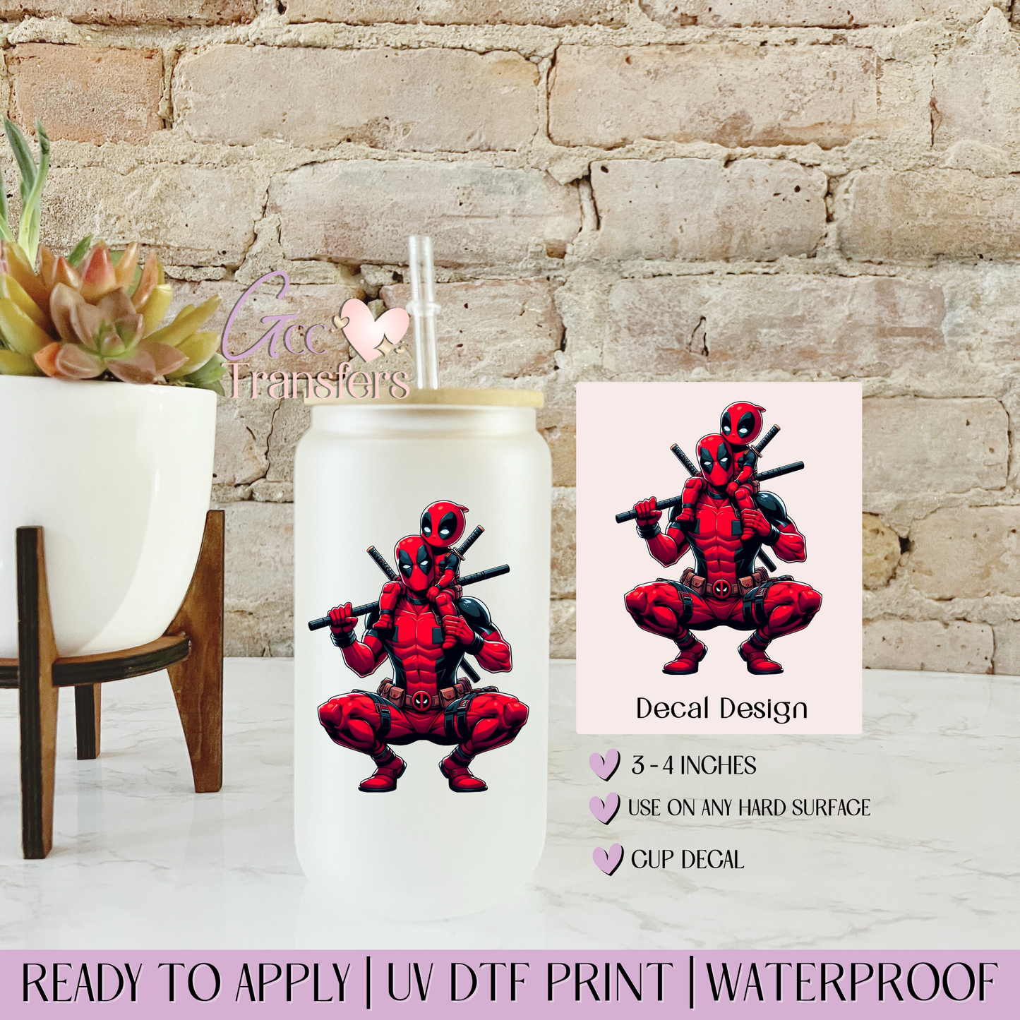 Red Suit Rebel Daddy & Son - Decal UVDTF