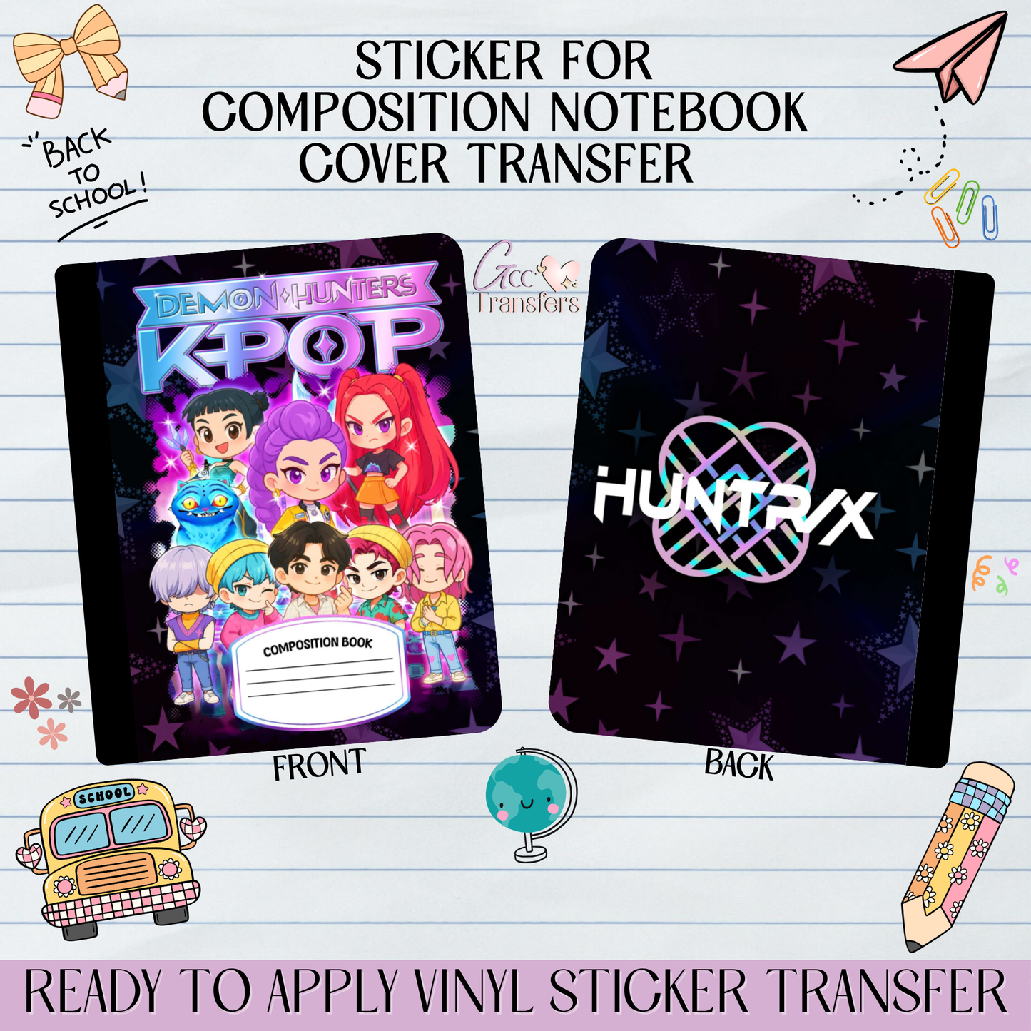 Hunter Crew Singers - Sticker for Notebook Cover