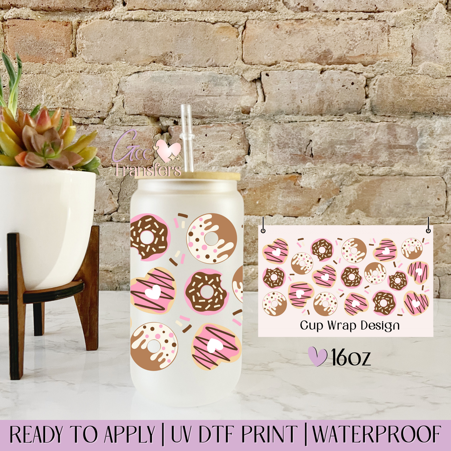 Donut - 16oz UV DTF WRAP
