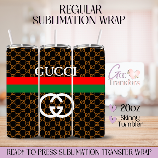 Fashion Design Red & Green  - 20oz Regular Sublimation Wrap