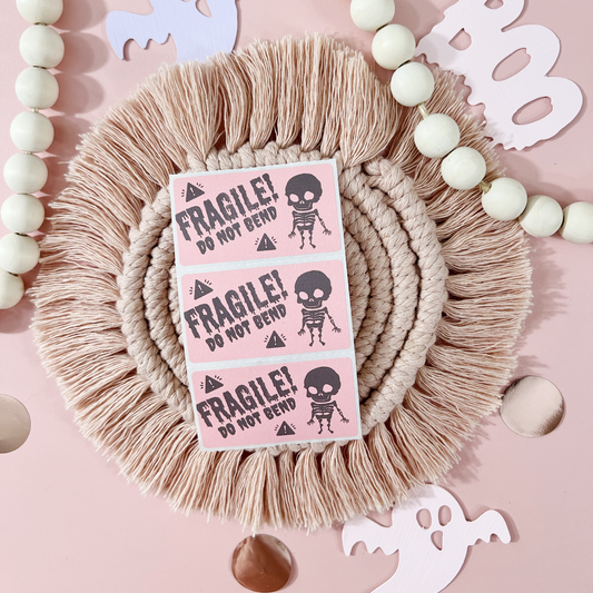Fragile! Do not Bend - 100 Thermal Labels Stickers