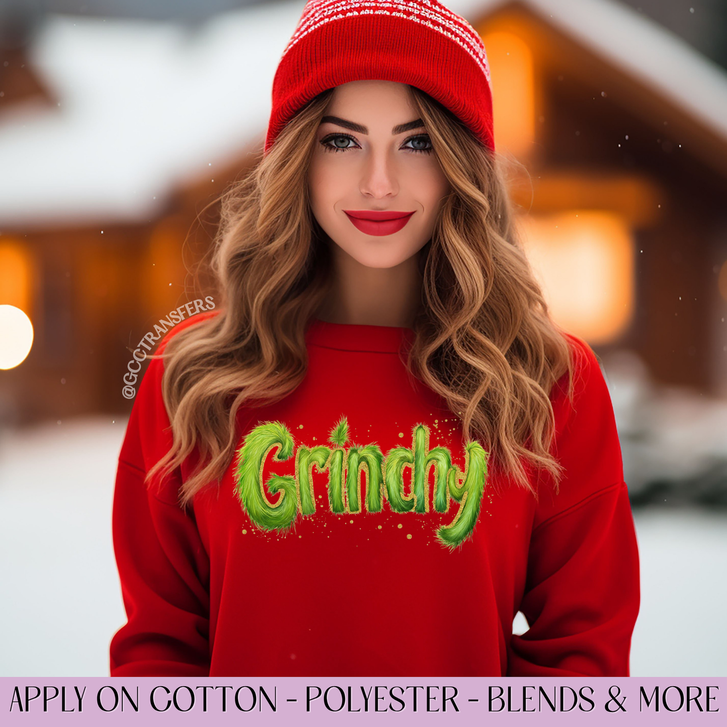 Furry Grinchy - Full Color DTF Transfer