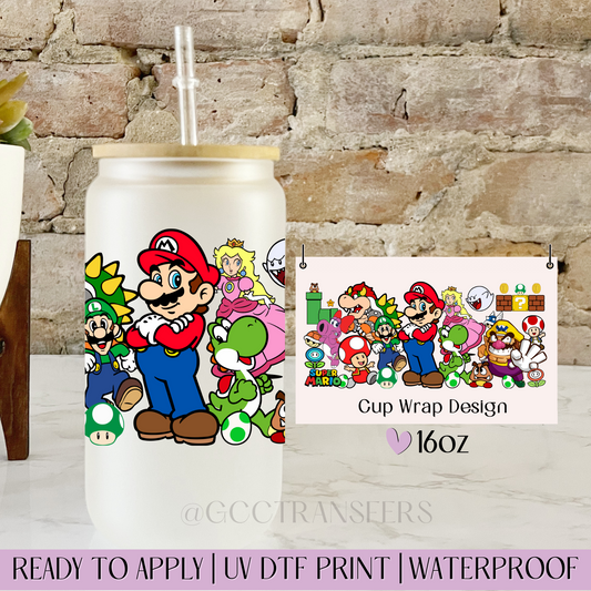 Pixel Princess Game Over  - 16oz UV DTF WRAP