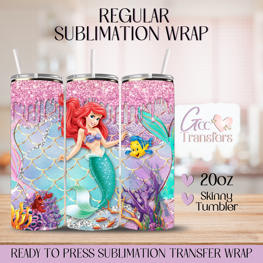 Glitter Red Hair Duchess - 20oz Regular Sublimation Wrap