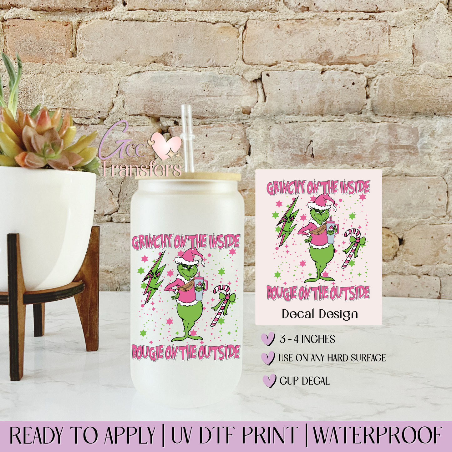 Grinchy on the Inside - Decal UVDTF