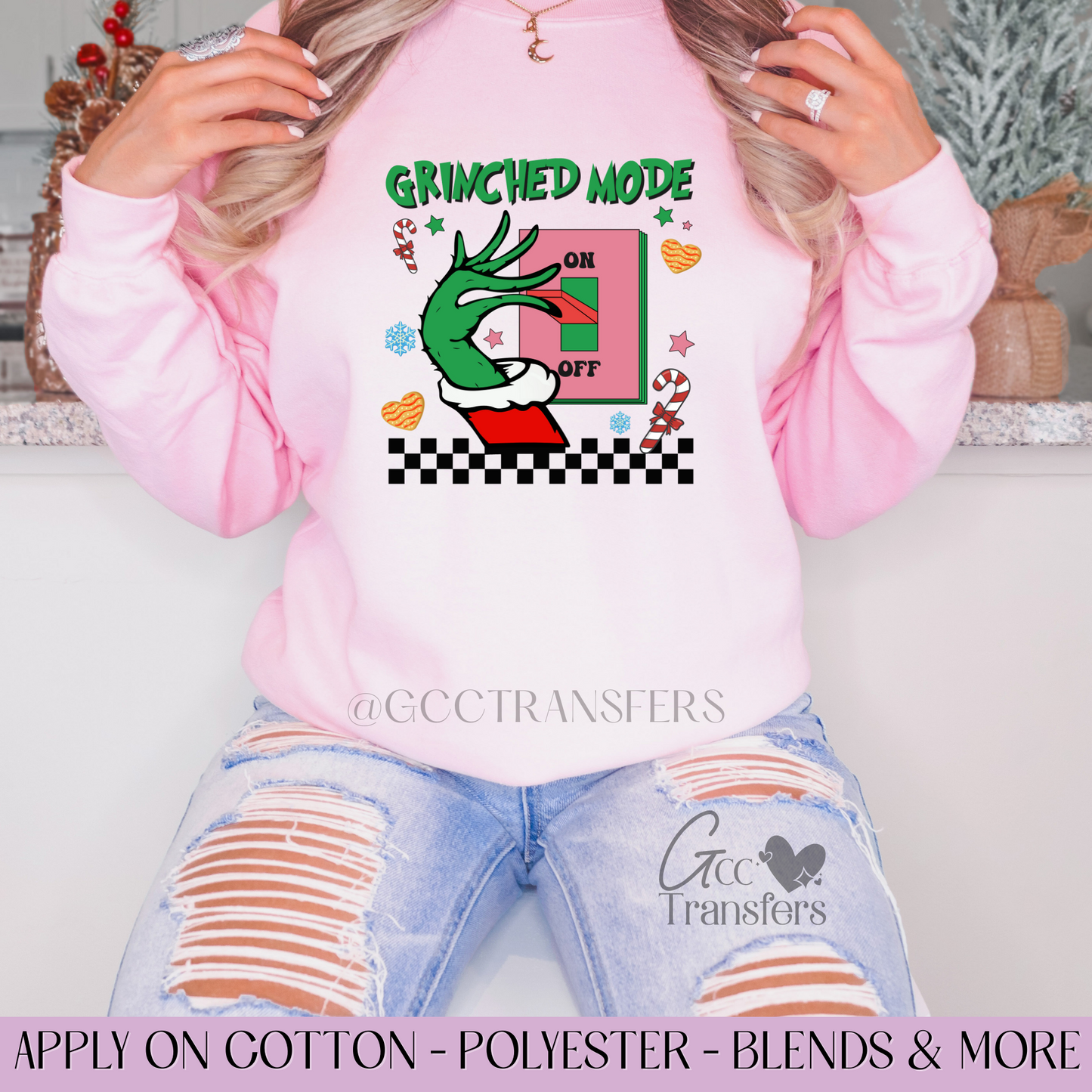 Grinched Mode Chest- Full Color DTF Transfer