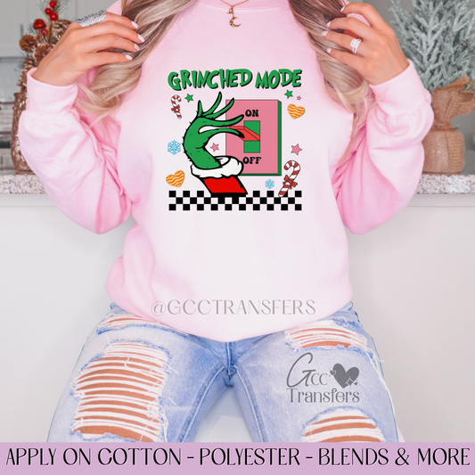 Grinched Mode Chest- Full Color DTF Transfer