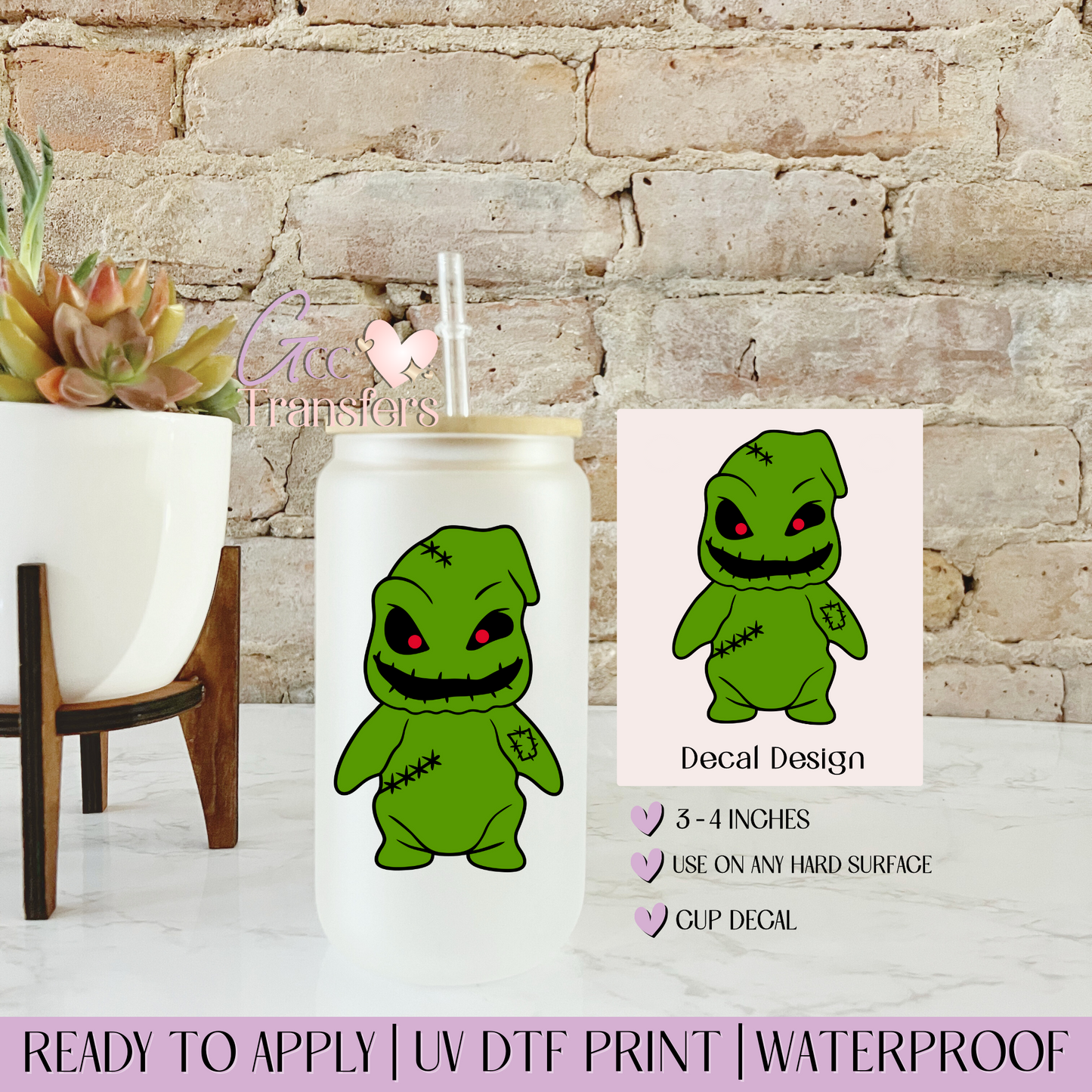 Green Halloween Boogie - Decal UVDTF