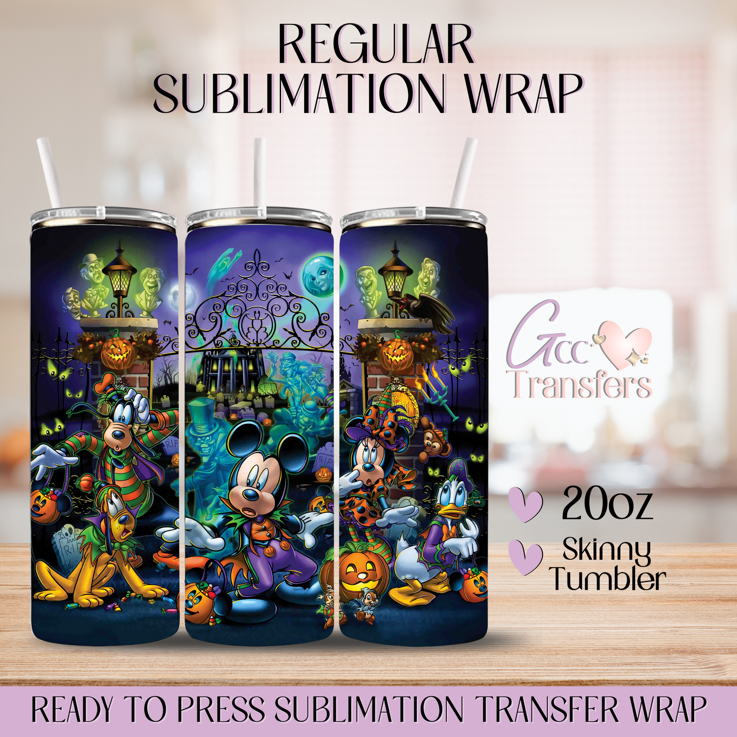 Mouse Halloween Night - 20oz Regular Sublimation Wrap
