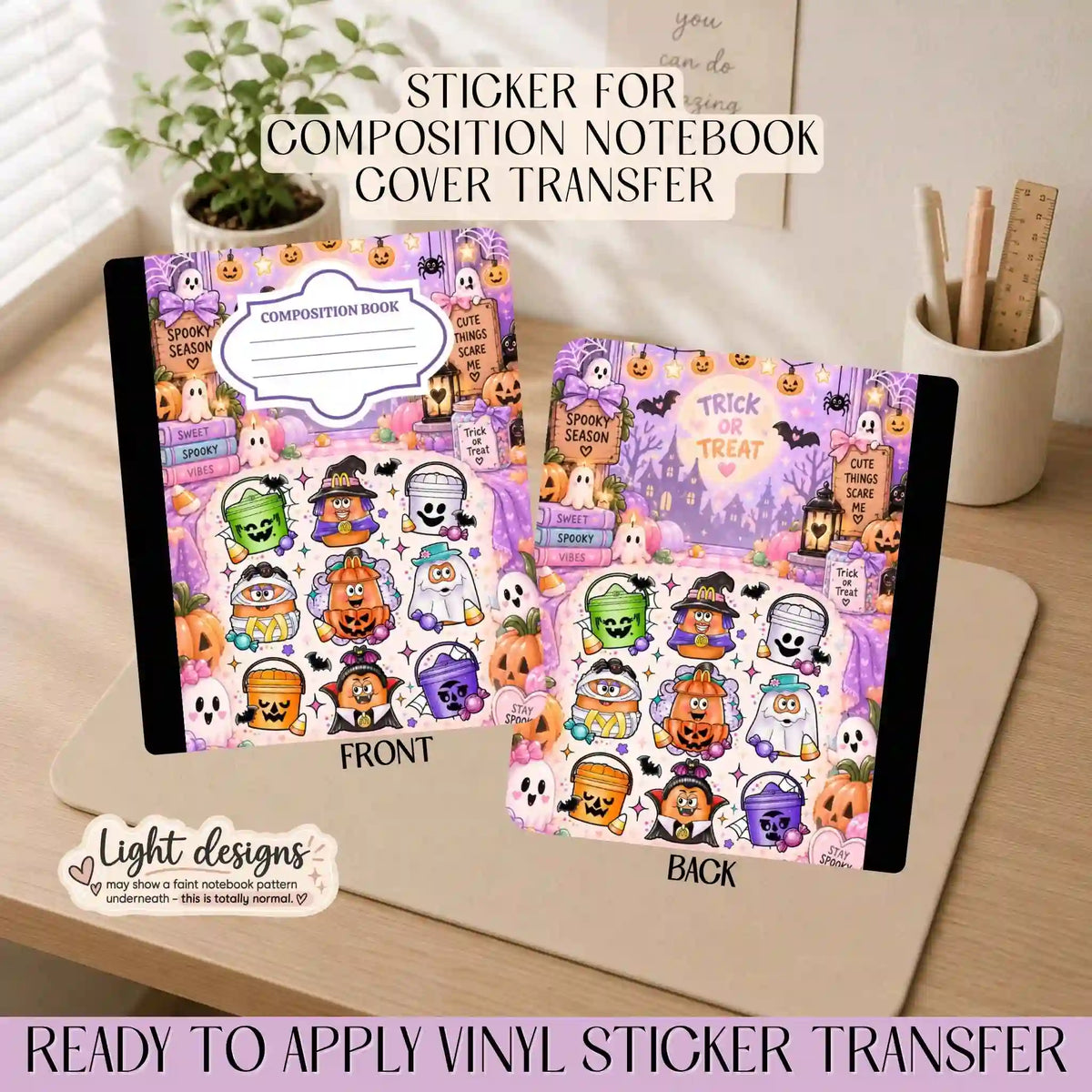 Halloween Nuts Candy Party - Sticker for Notebook Cover